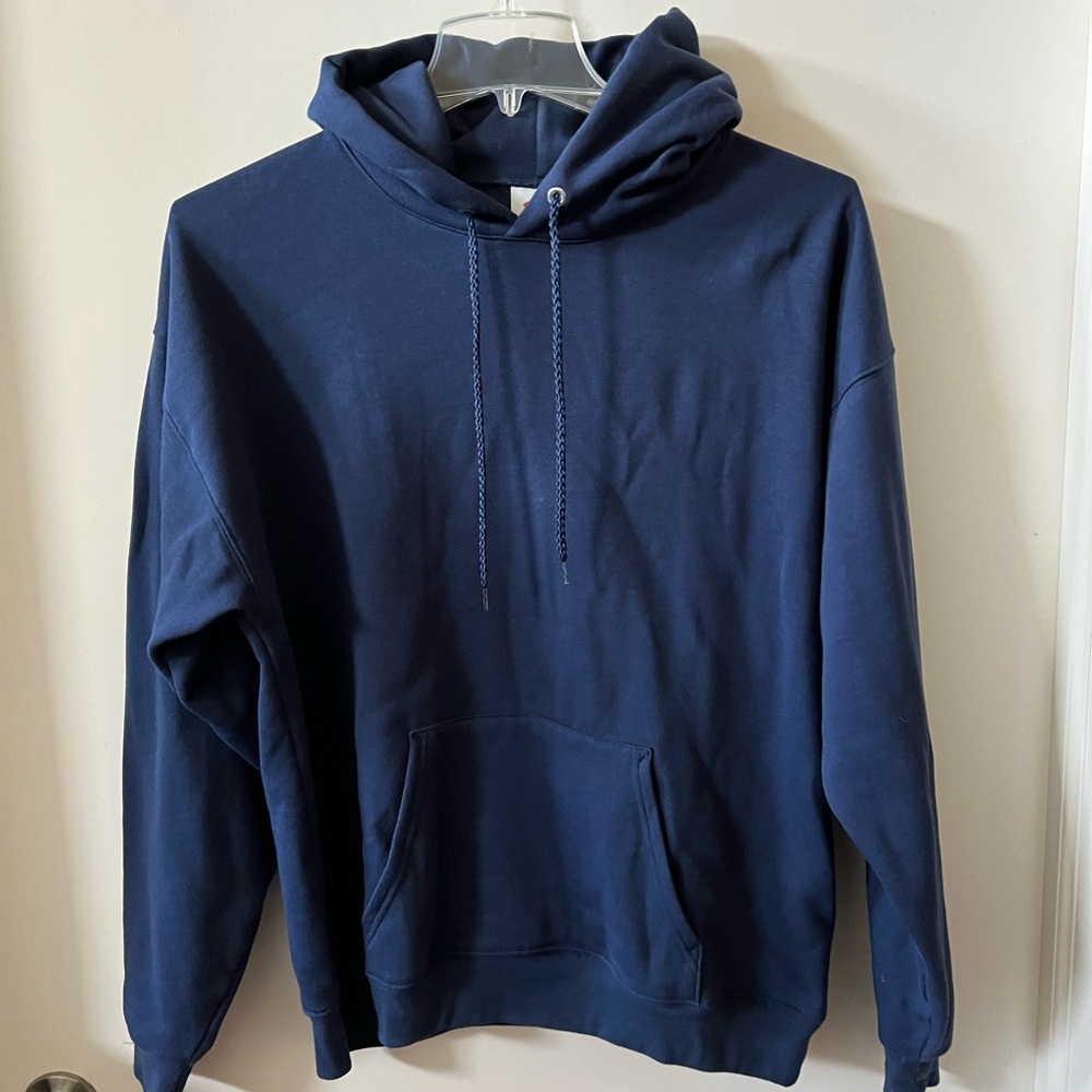 Men's Hanes Ecosmart Navy Blue Hoodie